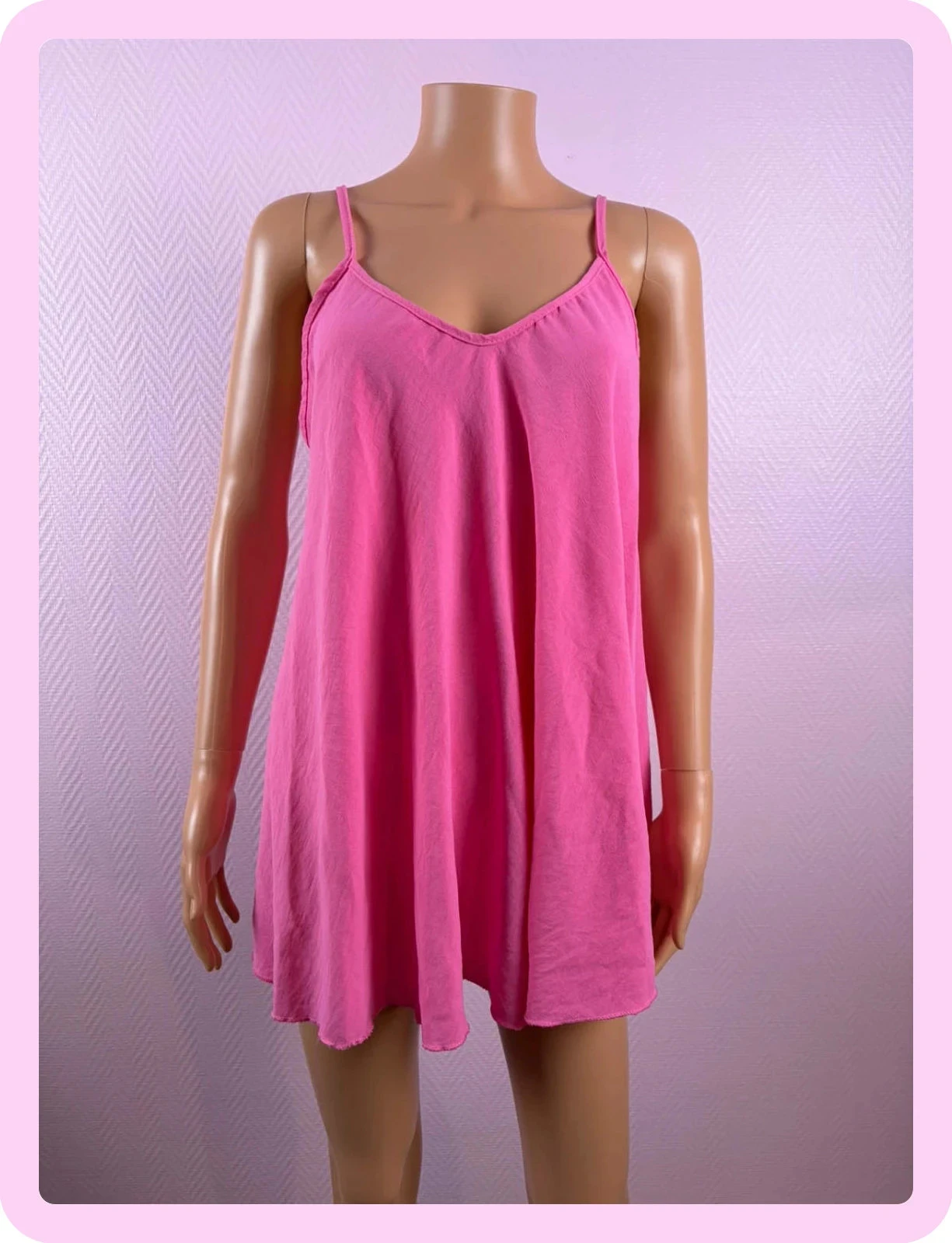 Débardeur rose grande taille mis une fois
